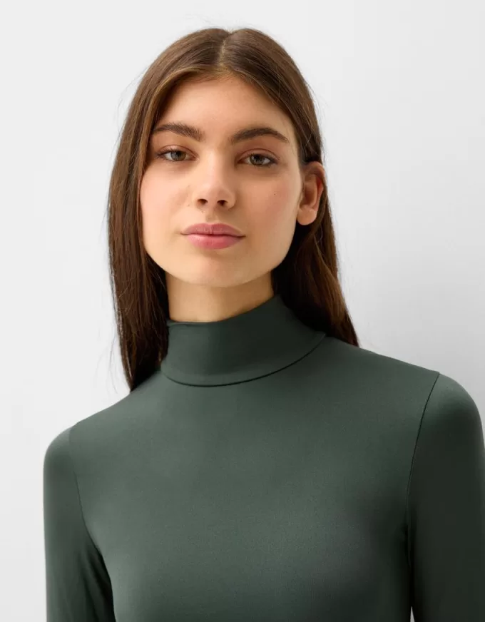 Body a maniche lunghe e collo alto