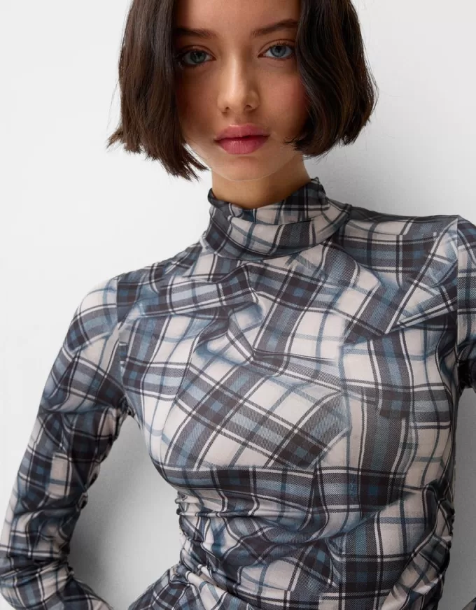 Body a maniche lunghe e collo alto