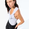 Body con spalline drappeggiate SERIE BERSHKA