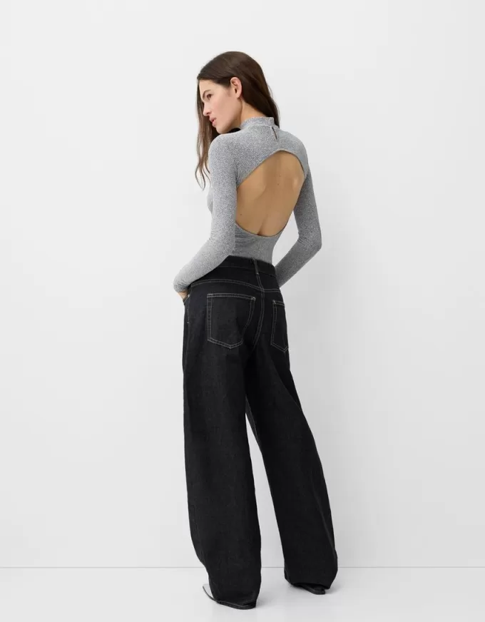 Body in filo metallico a maniche lunghe