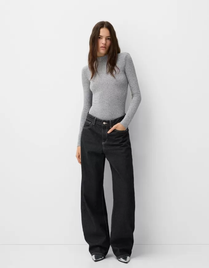 Body in filo metallico a maniche lunghe