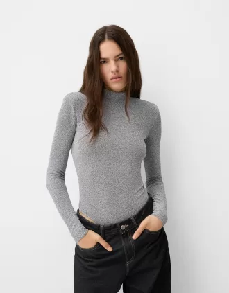 Body in filo metallico a maniche lunghe