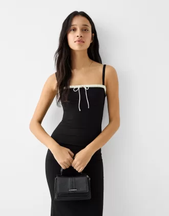 Borsa a tracolla in saffiano