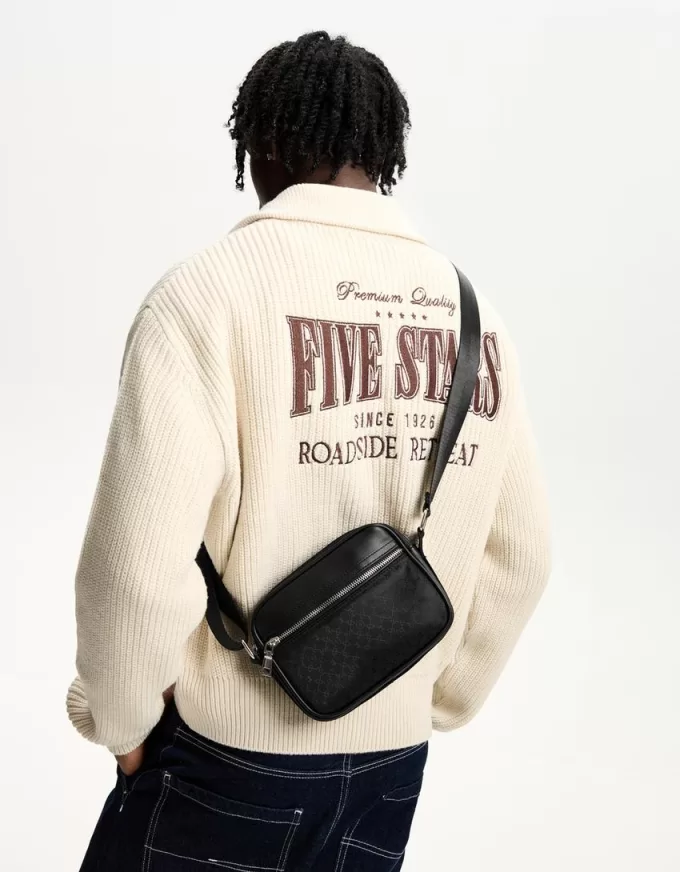 Borsa a tracolla tecnica stampata