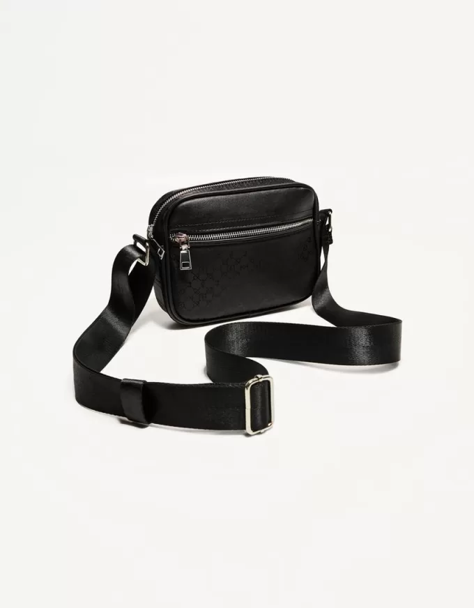 Borsa a tracolla tecnica stampata