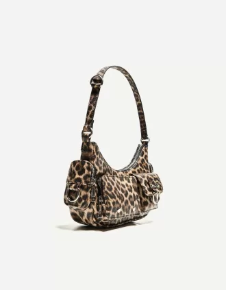 Borsa con stampa animalier