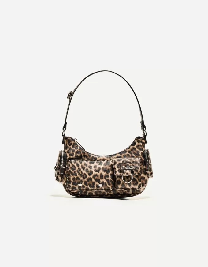 Borsa con stampa animalier