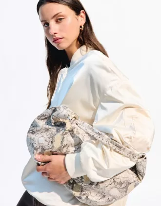 Borsa con stampa animalier