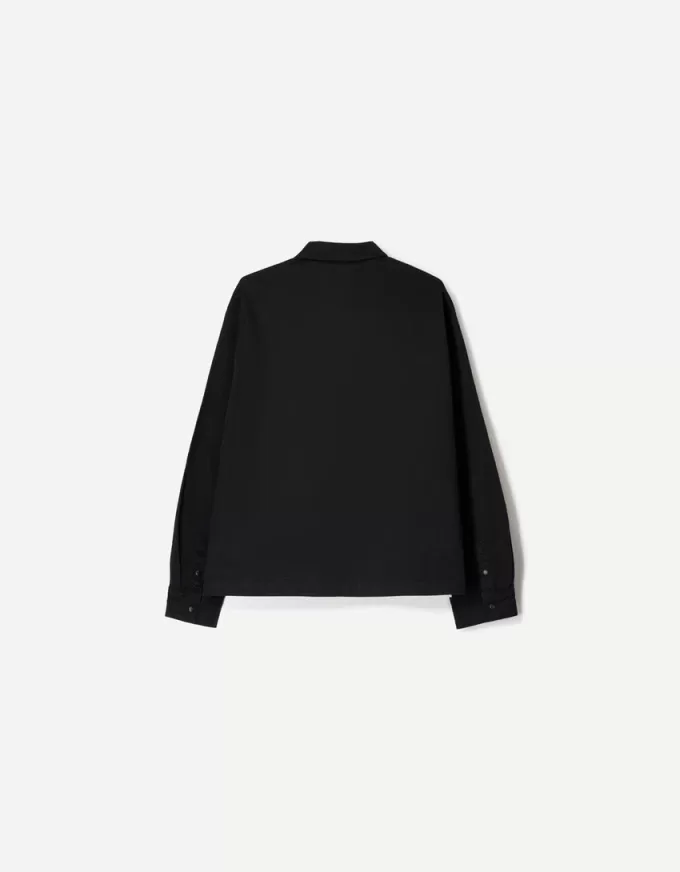 Camicia boxy fit a maniche lunghe con stampa Nascar