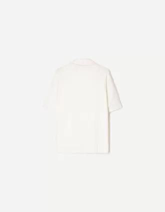 Camicia in crêpe a maniche corte