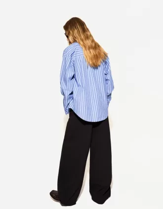 Camicia oversize in popeline