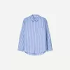 Camicia oversize in popeline