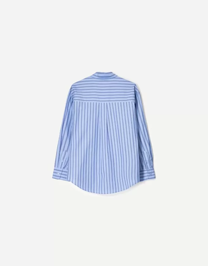 Camicia oversize in popeline