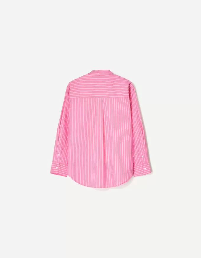 Camicia oversize in popeline