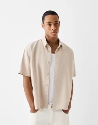 Camicia rustica a maniche corte