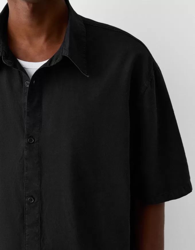 Camicia rustica a maniche corte