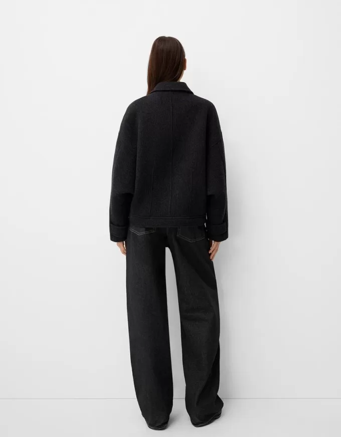 Cappotto corto in lana Manteco