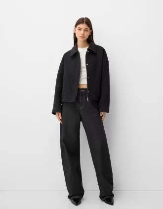 Cappotto corto in lana Manteco