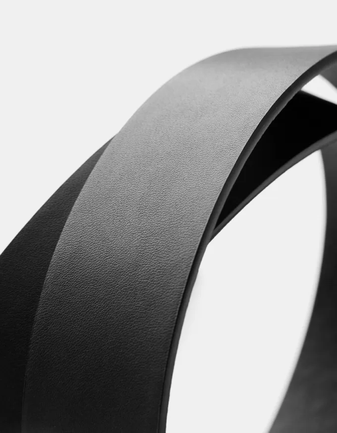 Cintura ampia effetto pelle