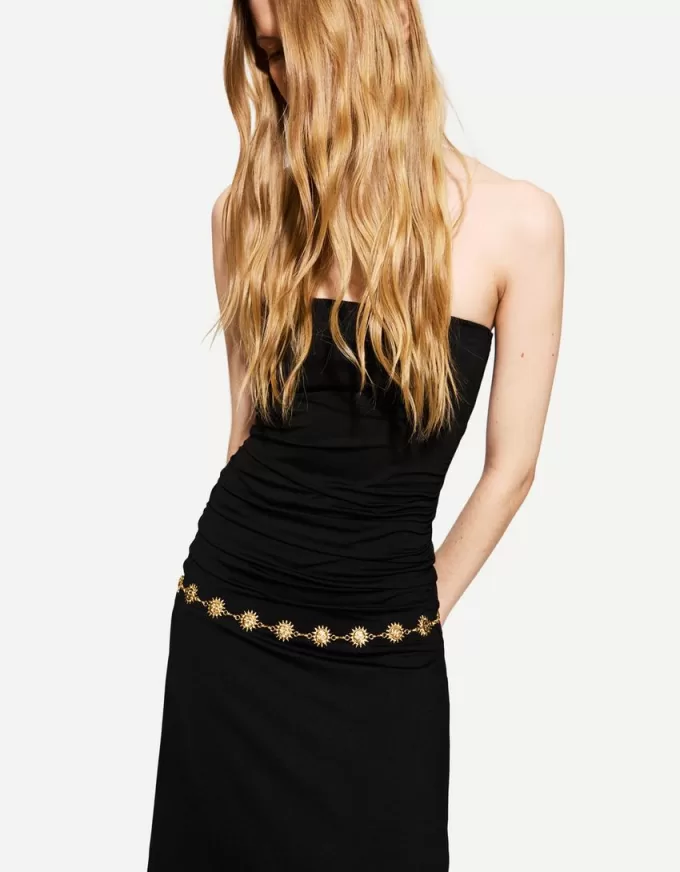 Cintura con finitura a catena