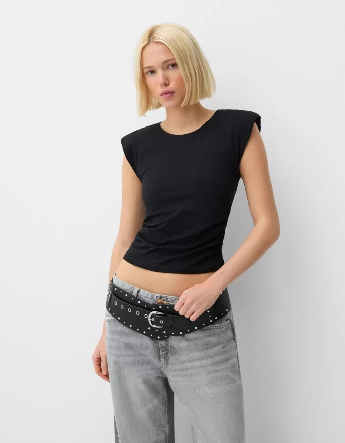 Cintura larga borchiata