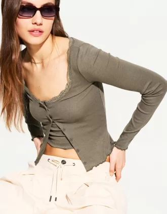 Completo cardigan e top