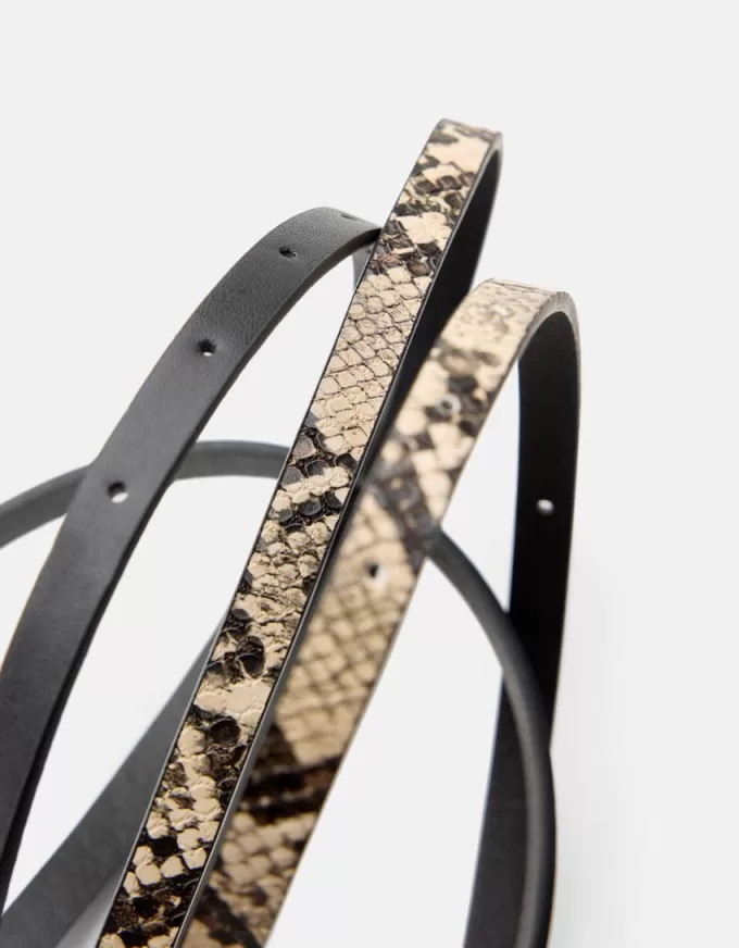 Confezione da 2 cinture sottili