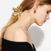 Confezione da 2 fermagli per capelli con fiori metallici
