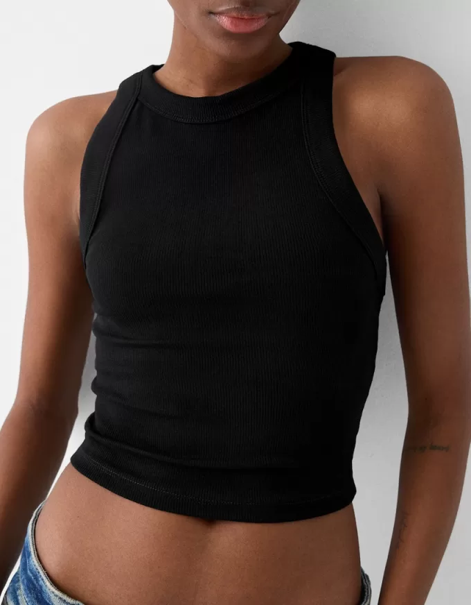 Confezione da 2 magliette a coste senza maniche