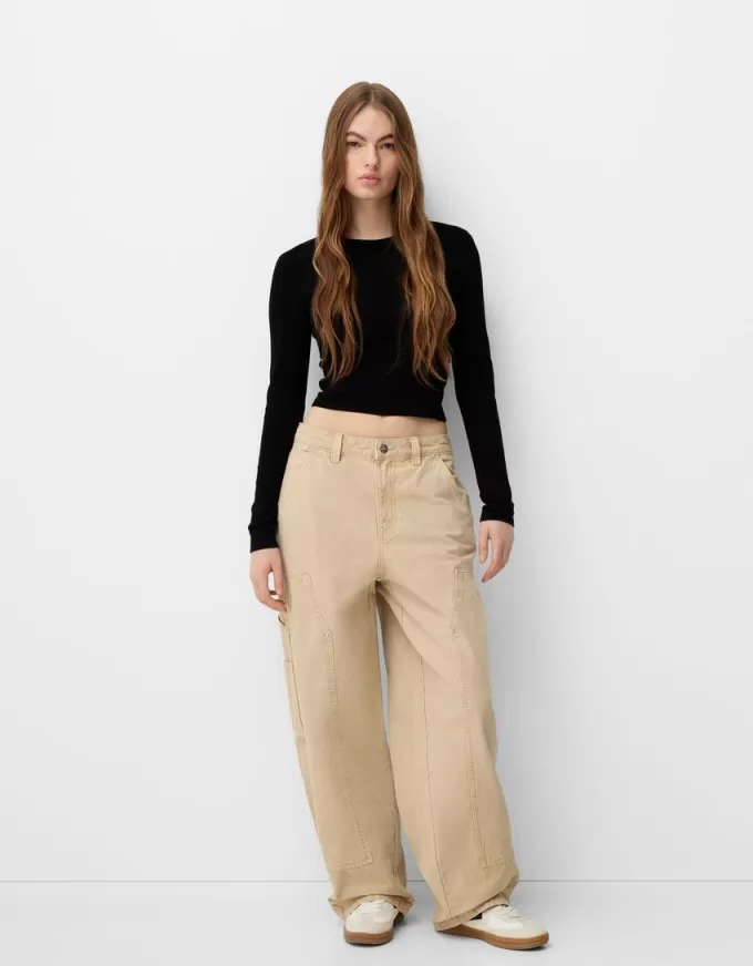 Confezione da 2 magliette girocollo a manica lunga Confezione da 2 magliette girocollo a manica lunga