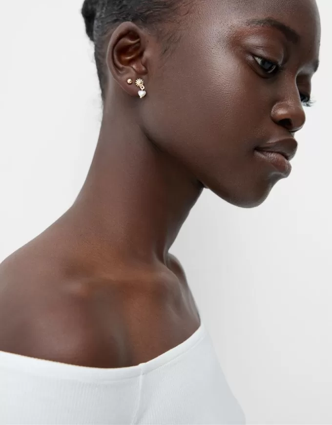 Confezione da 20 orecchini con strass