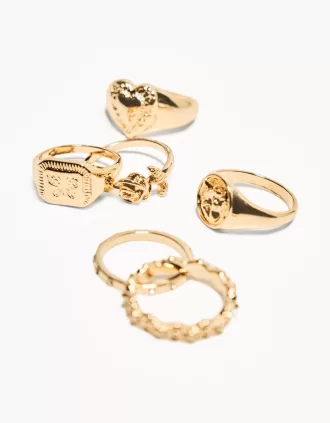 Confezione da 3 anelli con sigillo