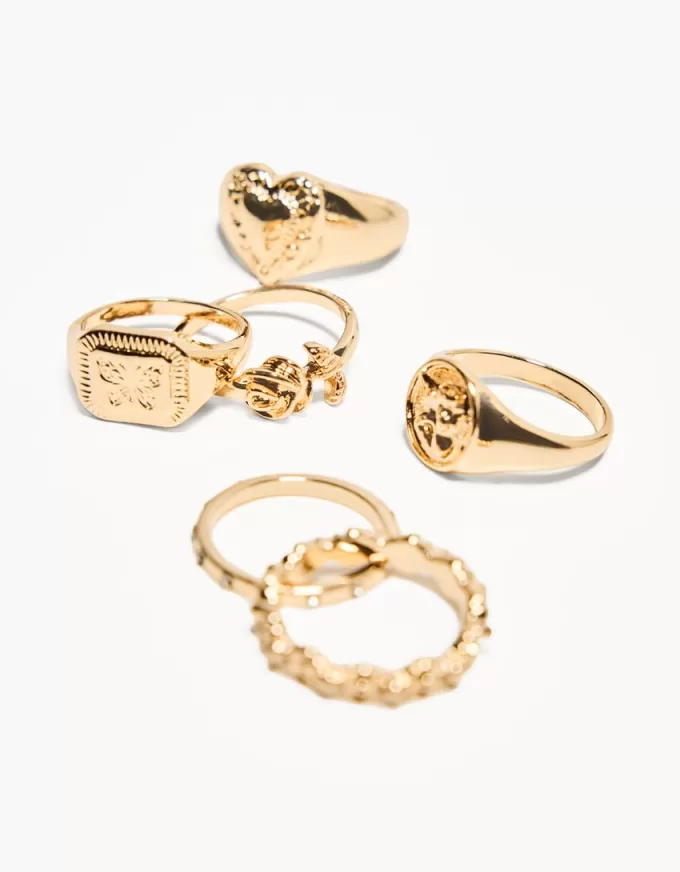 Confezione da 3 anelli con sigillo