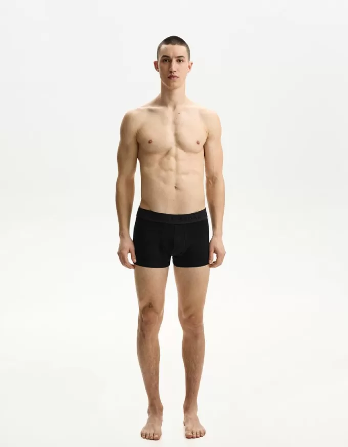 Confezione da 3 boxer con cintura stampata