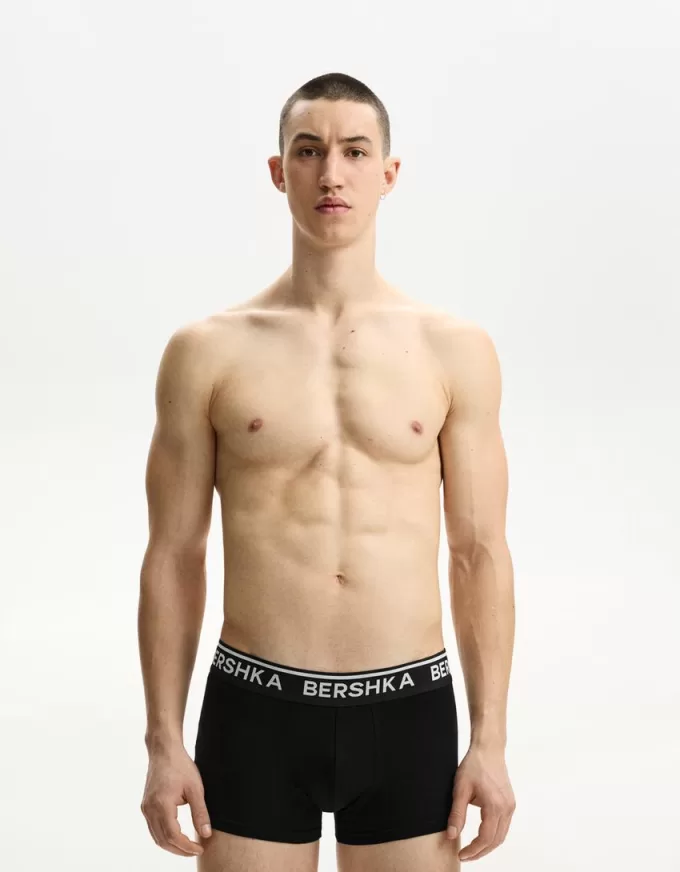 Confezione da 3 boxer con cintura stampata