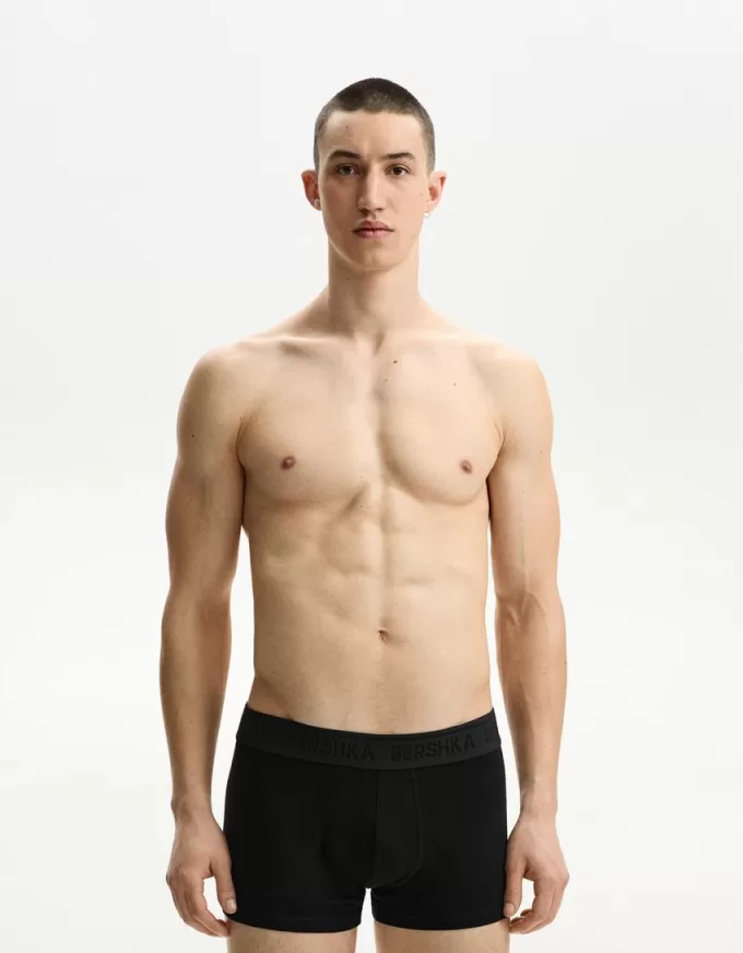 Confezione da 3 boxer con cintura stampata