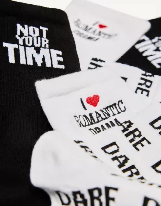 Confezione da 3 calzini stampati