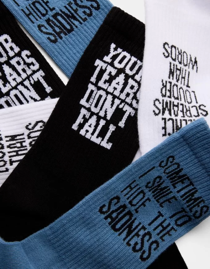 Confezione da 3 calzini stampati