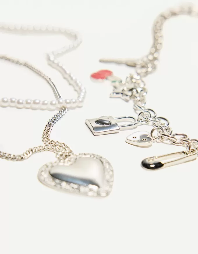 Confezione da 3 collane con ciondolo