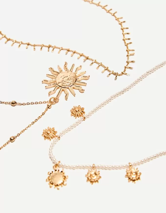 Confezione da 3 collane con ciondolo