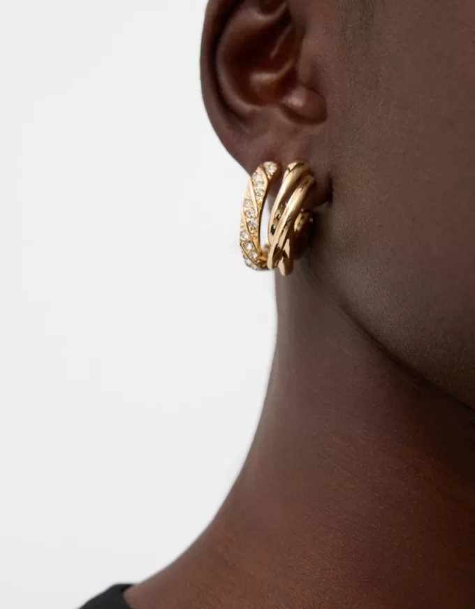 Confezione da 3 orecchini a cerchio