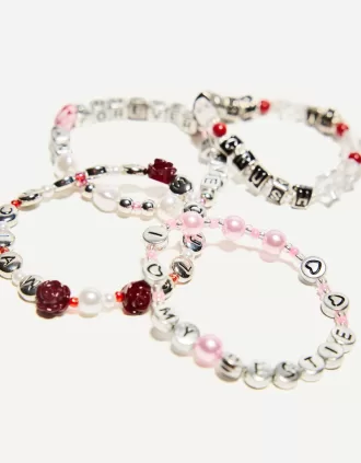 Confezione da 4 braccialetti