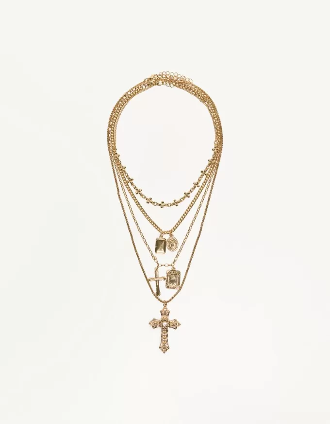 Confezione da 4 collane con ciondolo