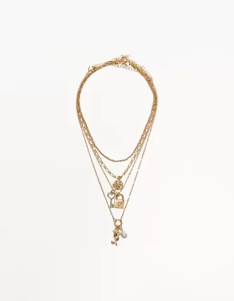 Confezione da 4 collane con ciondolo