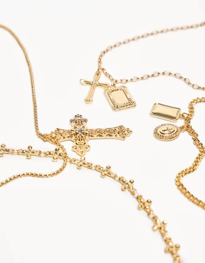 Confezione da 4 collane con ciondolo