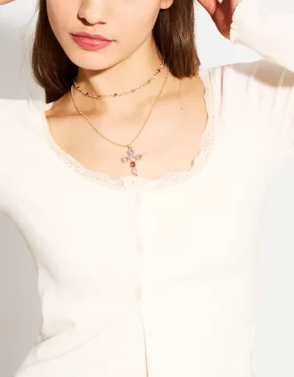 Confezione da 4 collane con ciondolo