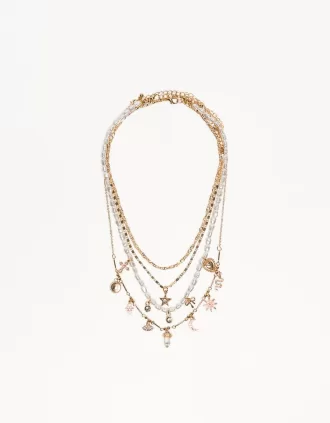 Confezione da 4 collane con ciondolo