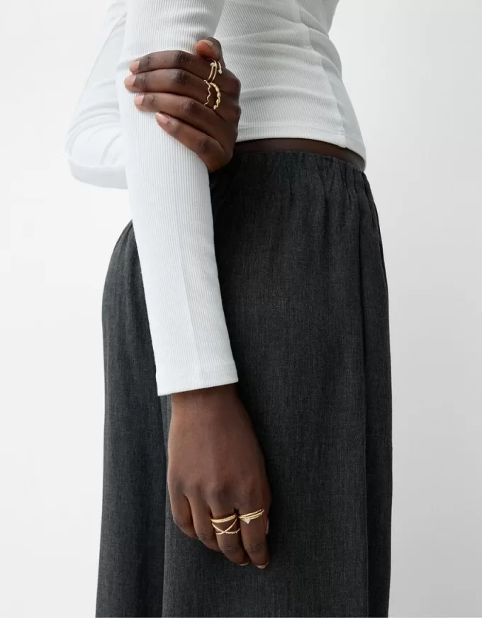 Confezione da 9 anelli di strass