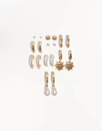 Confezione da 9 orecchini