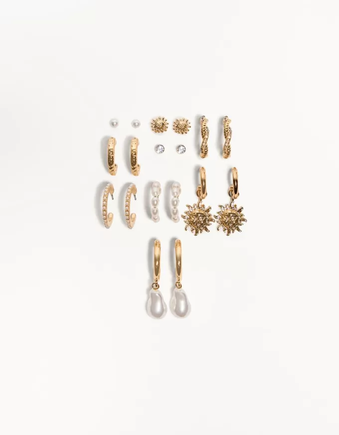 Confezione da 9 orecchini